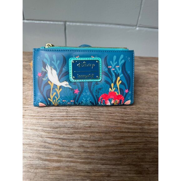 Loungefly Disney Little Mermaid Ariel Live Action Flap Wallet - Picture 3 of 9